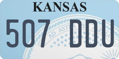 KS license plate 507DDU