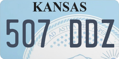 KS license plate 507DDZ