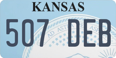 KS license plate 507DEB