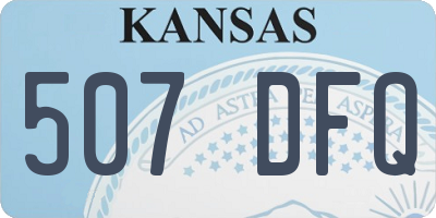KS license plate 507DFQ