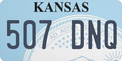 KS license plate 507DNQ