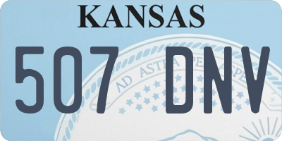 KS license plate 507DNV