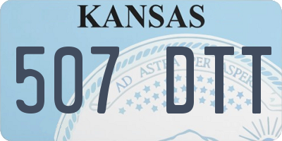 KS license plate 507DTT