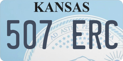 KS license plate 507ERC