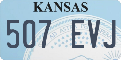 KS license plate 507EVJ