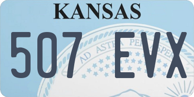 KS license plate 507EVX