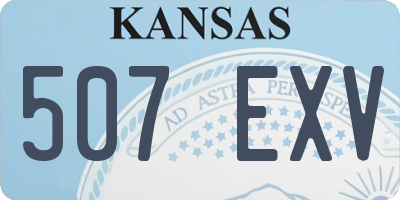 KS license plate 507EXV