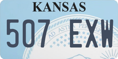 KS license plate 507EXW