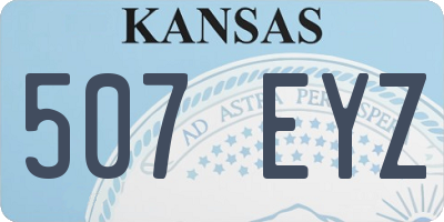KS license plate 507EYZ