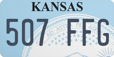 KS license plate 507FFG