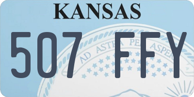 KS license plate 507FFY