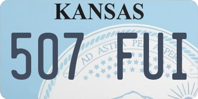 KS license plate 507FUI