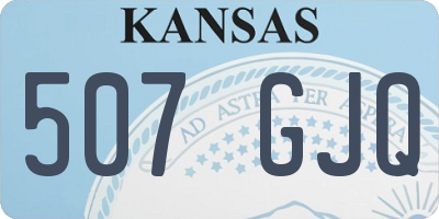 KS license plate 507GJQ