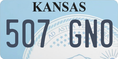 KS license plate 507GNO