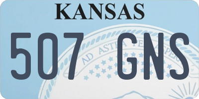 KS license plate 507GNS