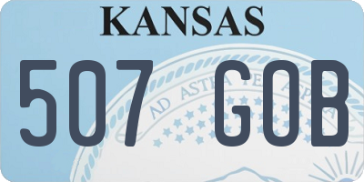 KS license plate 507GOB
