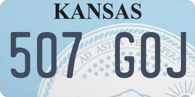 KS license plate 507GOJ