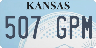 KS license plate 507GPM
