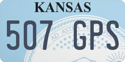 KS license plate 507GPS