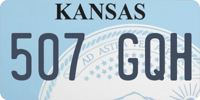 KS license plate 507GQH