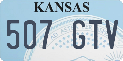 KS license plate 507GTV