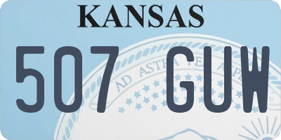 KS license plate 507GUW