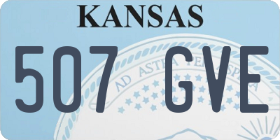 KS license plate 507GVE
