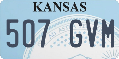 KS license plate 507GVM