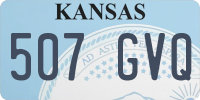 KS license plate 507GVQ