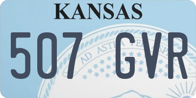 KS license plate 507GVR