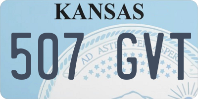 KS license plate 507GVT