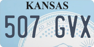 KS license plate 507GVX