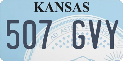 KS license plate 507GVY
