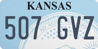 KS license plate 507GVZ