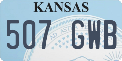 KS license plate 507GWB