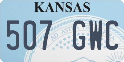 KS license plate 507GWC