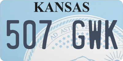 KS license plate 507GWK