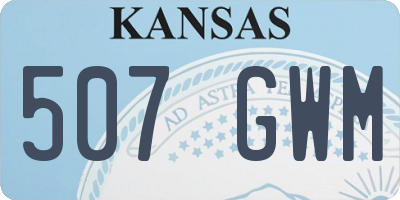 KS license plate 507GWM