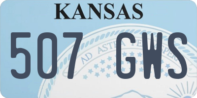 KS license plate 507GWS