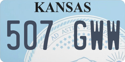 KS license plate 507GWW