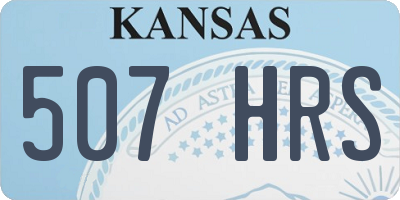 KS license plate 507HRS