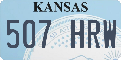 KS license plate 507HRW