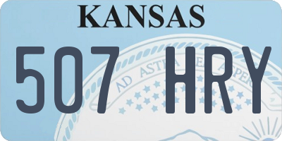 KS license plate 507HRY