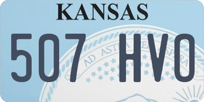 KS license plate 507HVO