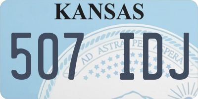 KS license plate 507IDJ