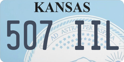 KS license plate 507IIL