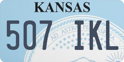 KS license plate 507IKL
