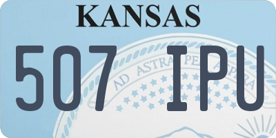 KS license plate 507IPU
