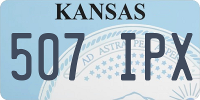 KS license plate 507IPX
