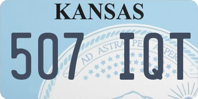 KS license plate 507IQT